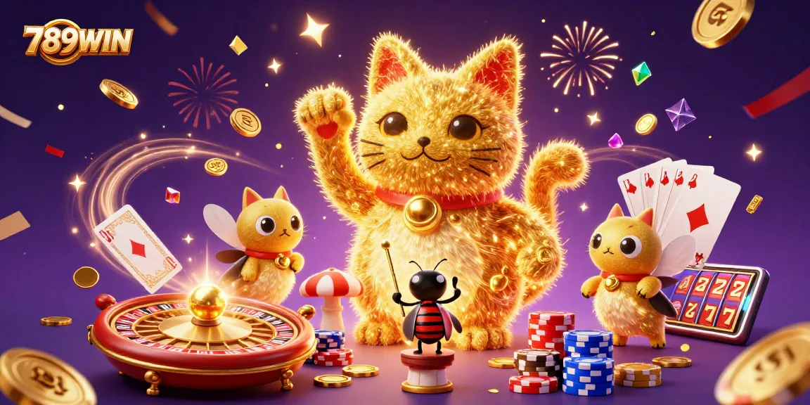 Join the thrill of 789WIN with a vibrant illustration capturing the essence of casino excitement.