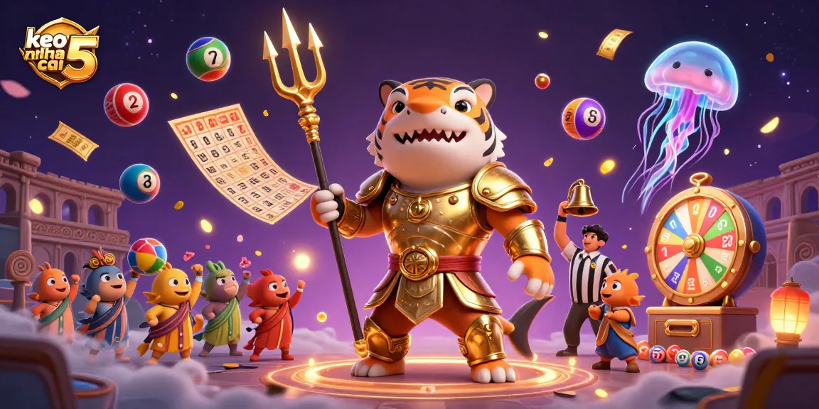 Engage with the excitement of keo nha cai 5 in this vibrant underwater gaming scene.