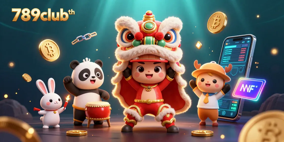 Experience thrilling adventures at 789clubth with vibrant characters, digital coins, and stunning casino elements.